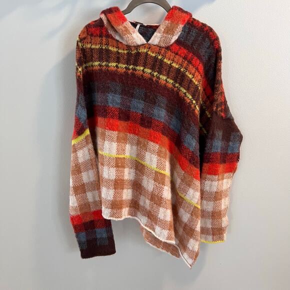 Free People Multicolored Ainsley Poncho Size S - Picture 2 of 6